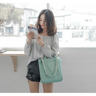 TÚI ĐEO CHÉO VẢI CANVAS PHONG CÁCH HÀN QUỐC