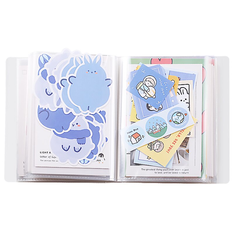 Album lưu trữ ảnh khổ A6 40 bìa trong suốt tiện dụng