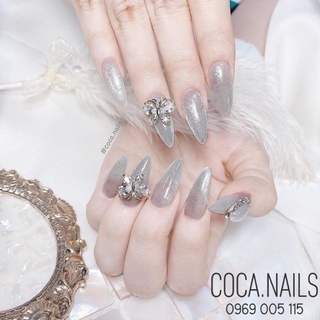 Set 10 charm thỏ,charm bướm trang trí móng