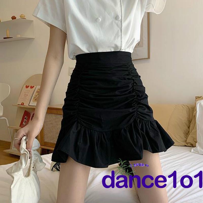 Chân Váy Lưng Cao Màu Trơn Thời Trang Cho Nữ