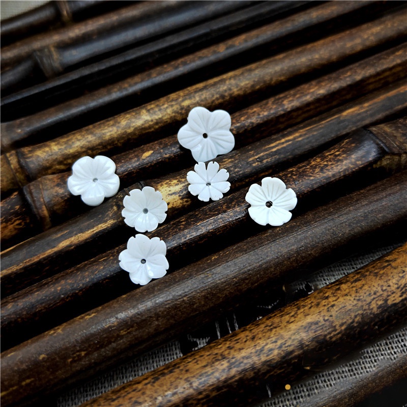1-2 phiến hoa resin 10-17mm nguyên liệu làm trâm làm trang sức cổ trang