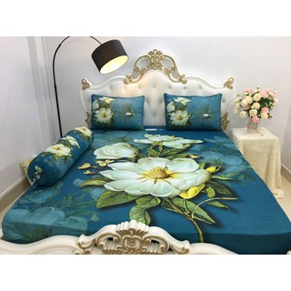 Drap thun ý 5D   mát lạnh- Drap Giường cấp