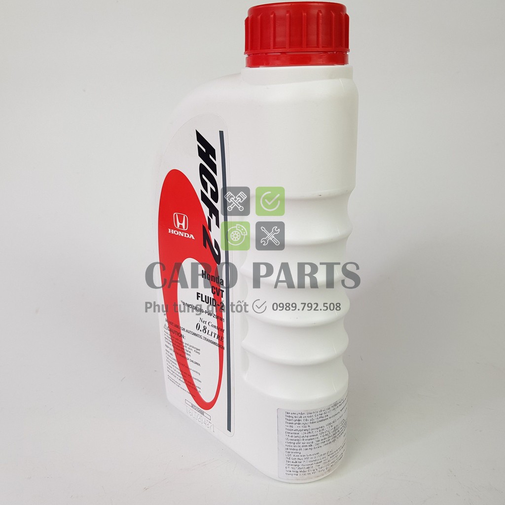 Dầu nhớt hộp số tự động vô cấp xe City, Civic, Jazz Honda HCF-2 CVT Fluid-2