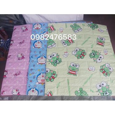 TẤM XỐP DÁN TƯỜNG HÌNH ẾCH , DORAEMOM, HELLOKITTY CHỐNG ẨM CÁCH ÂM CÁCH NHIỆT CHẤT LƯỢNG CAO