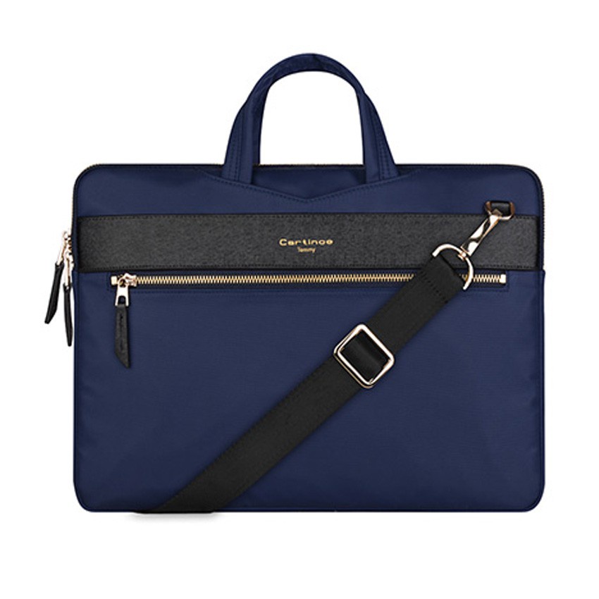Túi xách Mac Laptop Cartinoe London style màu xanh 11.6 - 13.3inch