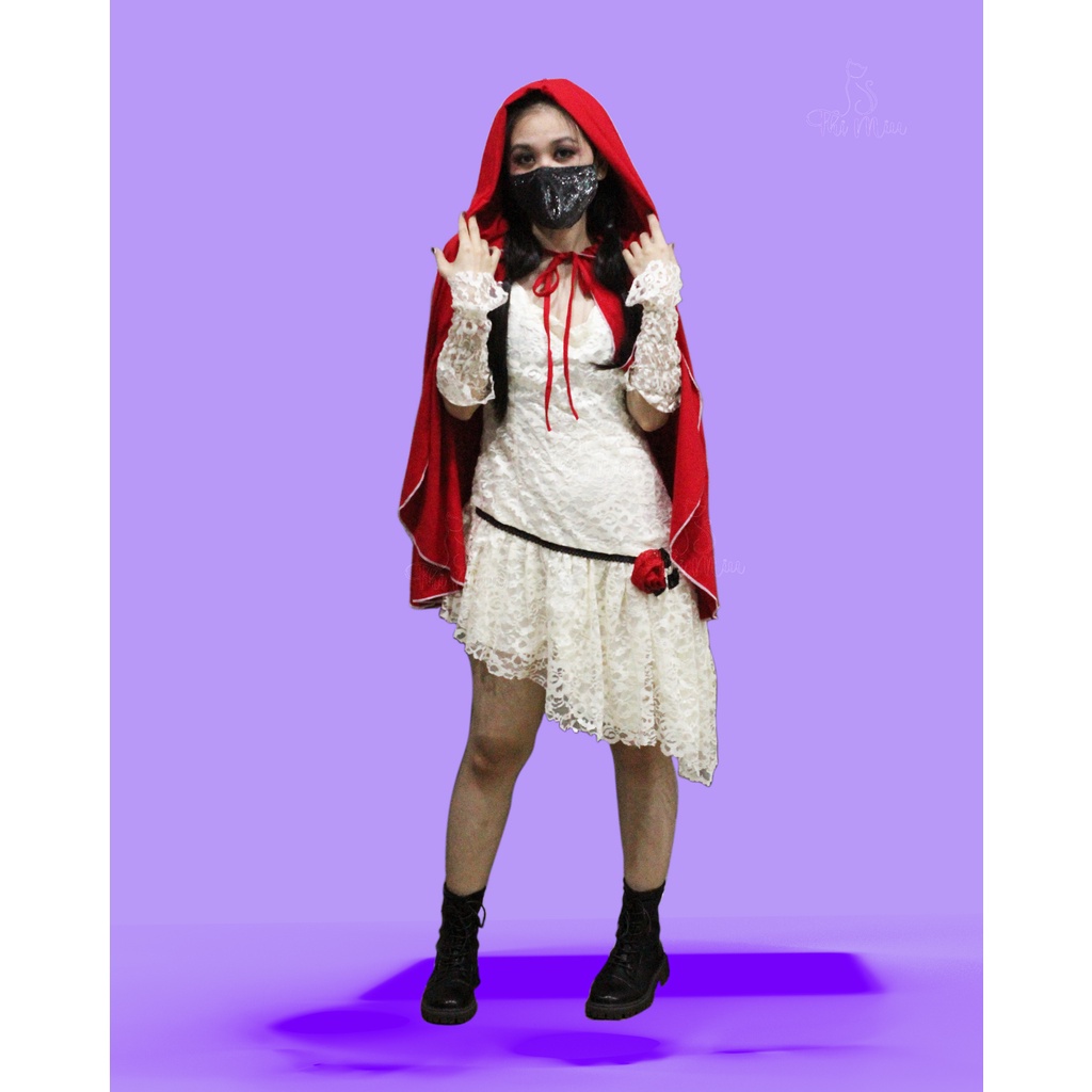 ÁO CHOÀNG ĐỎ NÓN TRÙM - COSPLAY - HALLOWEEN