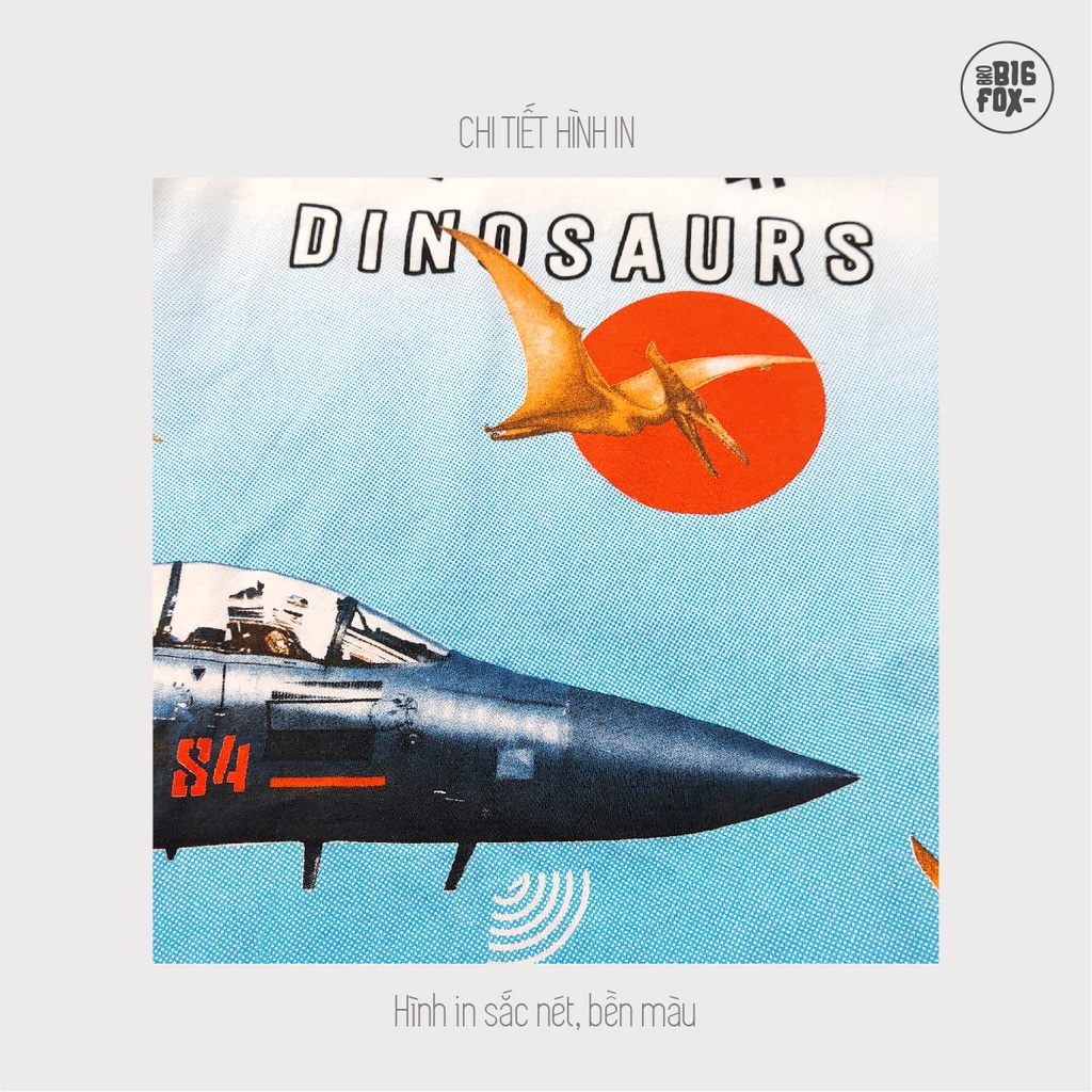 [MÃ BIGFBIF10 GIẢM 10K] Quần Áo Bé Trai Mùa Hè Bigfox, Bộ Cotton Trẻ Em Size Đại In Hình Máy Bay DINOSAURS 3-11