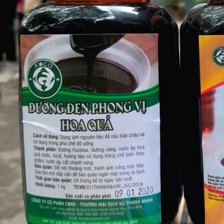 Siro Đường Đen Phong Vị Hoa quả 1kg
