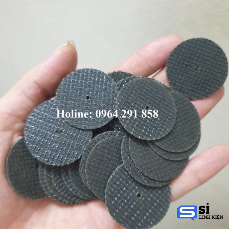 25 đĩa cắt sắt mini dây gai tặng kèm 2 cán hay lưỡi cưa cắt nhôm mini