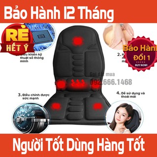 Đệm Matxa Ô Tô đa năng Toàn Thân Massage Giảm Đau Mỏi Vai Gáy Lưng
