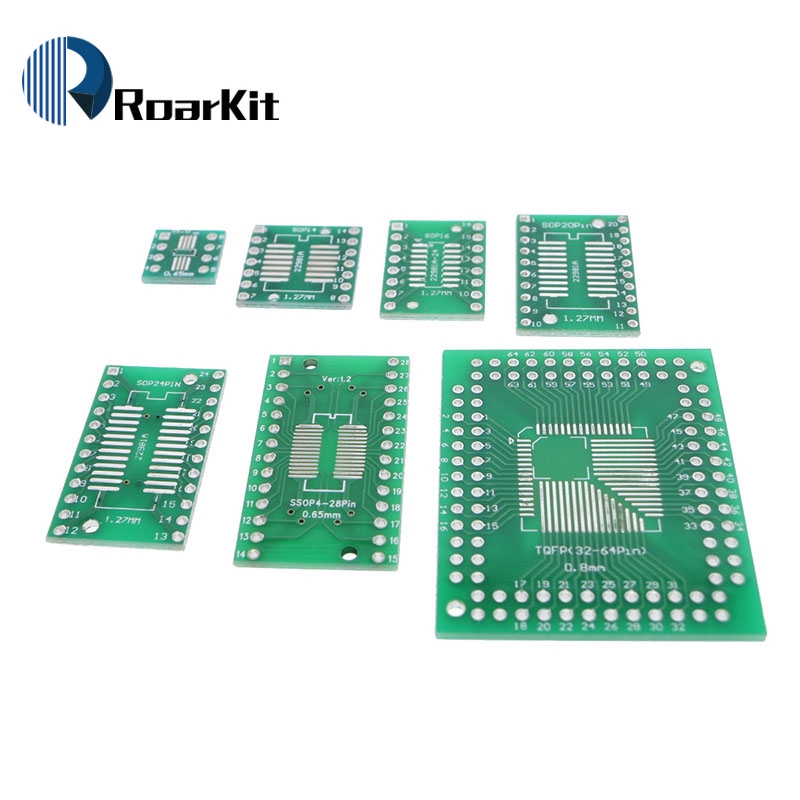 10pcs PCB Board SOP8 SOP14 SOP16 SOP20 SOP24 SOP28 QFP FQFP TQFP Turn To DIP Adapter Converter Plate TSSOP 8 14 16 20 24 28 | BigBuy360 - bigbuy360.vn