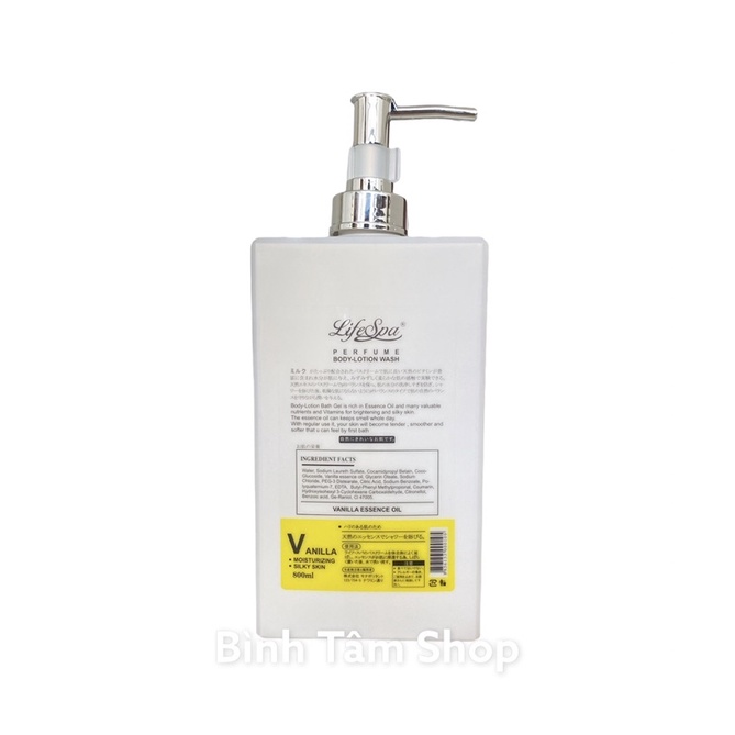 Sữa Tắm Hương Nước Hoa Body-Lotion Wash LifeSpa 800ml