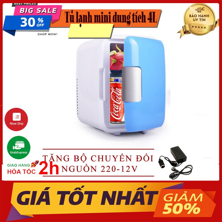 [ BẢO HÀNH 1 ĐỔI 1] Tủ lạnh, tủ mát mini  dùng cả trong nhà, trên ô tô, xe hơi TẶNG BỘ CHUYỂN NGUỒN