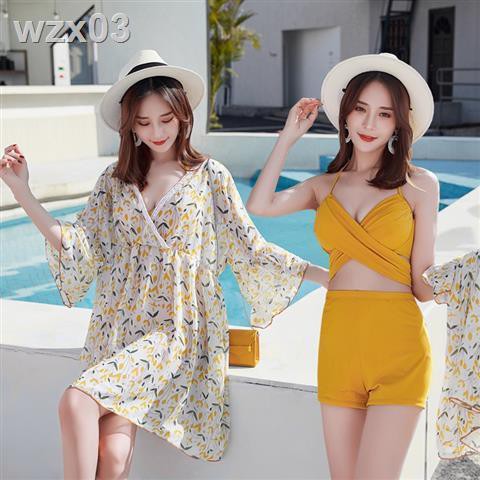 Áo tắm nữ cỡ lớn dành cho người béo mm che vòng bụng mỏng kiểu váy bảo thủ rộng rãi cộng với bộ đồ ba mảnh | BigBuy360 - bigbuy360.vn