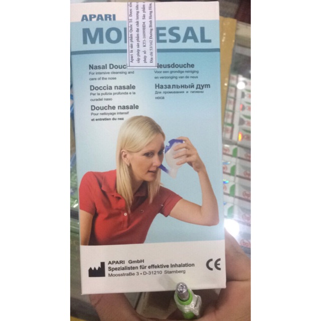 Bình rửa mũi apari montesal - giúp phòng ngừa và điều trị các triệu chứng về mũi