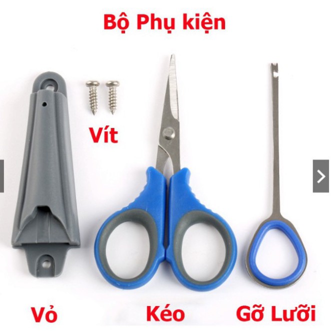 Kéo Cắt Thẻo + Gỡ lưỡi câu cá có thể Gắn Thùng Câu Đài vô cùng tiện lợi