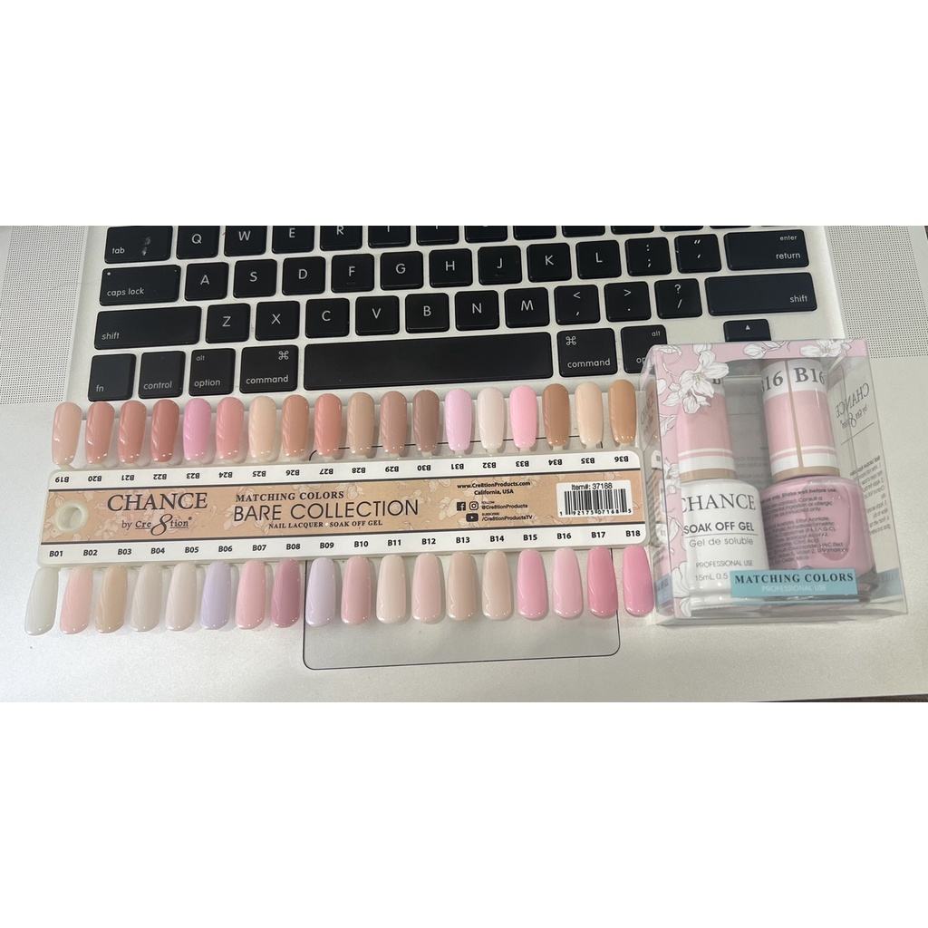 Sơn gel cặp Bare Chance 36 màu của hãng Cre8tion