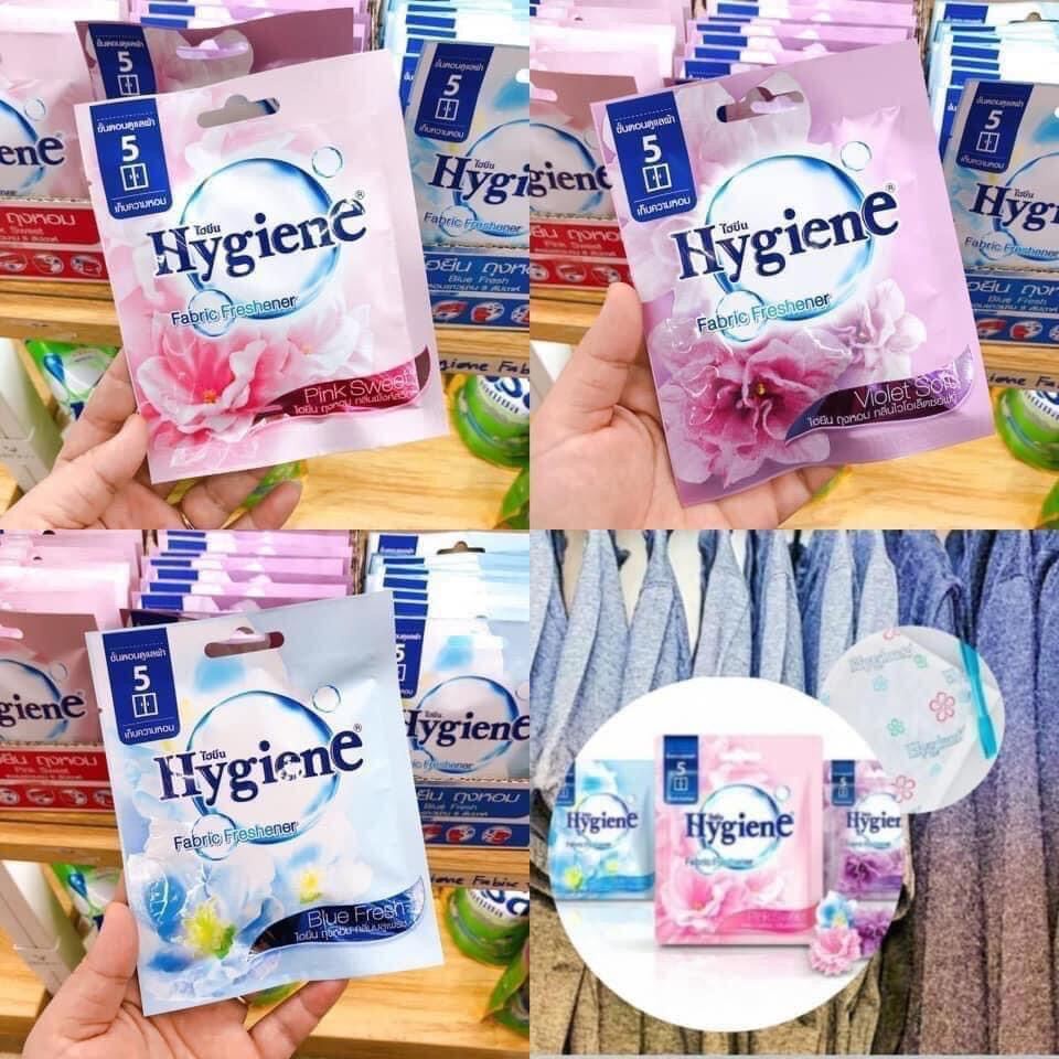 Túi Thơm Hygiene Màu Xanh Treo Tủ Quần Ảo Thái Lan Chống Ẩm Khử Mùi Hiệu Quả Blue Fresh 8gr