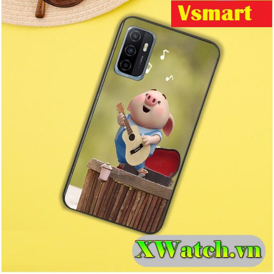 Ốp lưng dẻo TPU Vsmart Star 5 Active 1 Vsmart Joy1 Vsmart Active 1+ Vsmart Joy1+ Vsmart Live in hình Heo P1