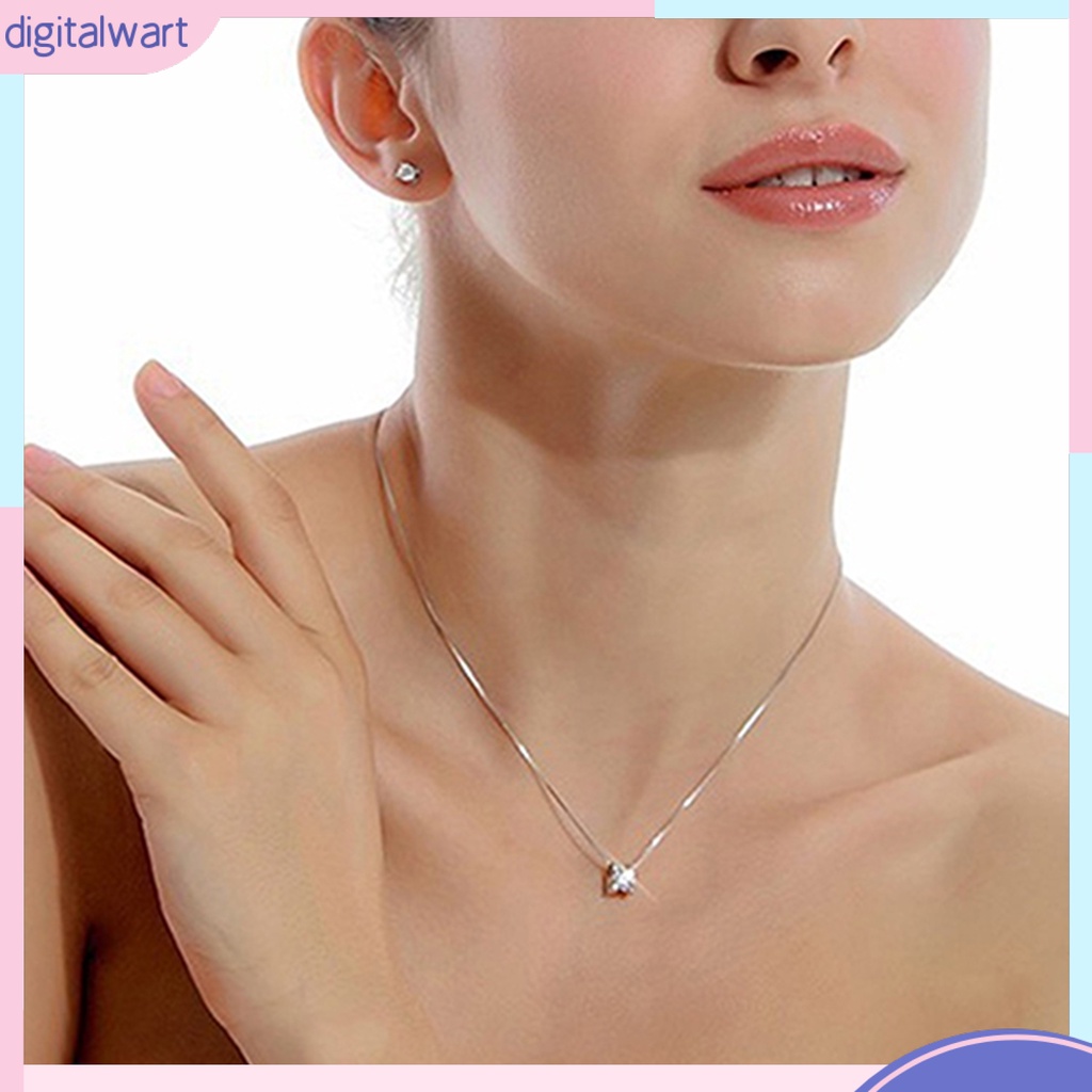 Dg DG✌❤ Vòng cổ Hợp Kim Dát Đá Quyến Rũ Thời Trang Dự Tiệc