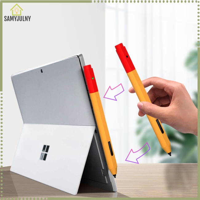 Vỏ Bọc Bảo Vệ Bút Cảm Ứng Bằng Silicon Chống Bụi Bẩn Tiện Dụng Cho Microsoft Surface Pen