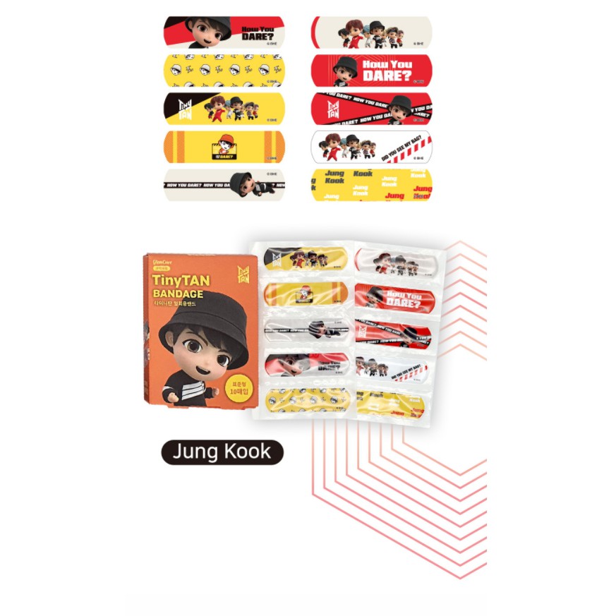 10 tấm băng cá nhân chính hãng của bts tinytan