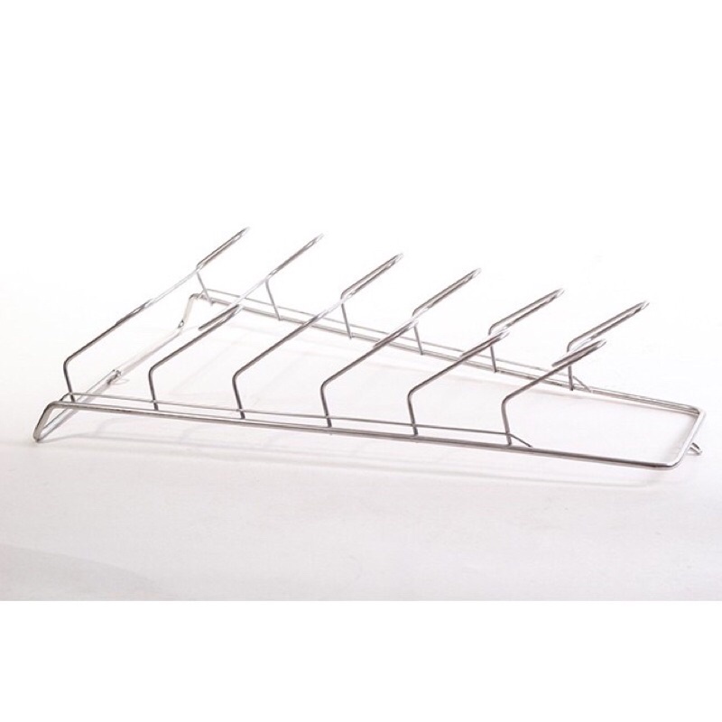 Giá để vung nồi 6 tầng bằng inox không rỉ, kệ gài vung nồi, kệ cài nắp xoong