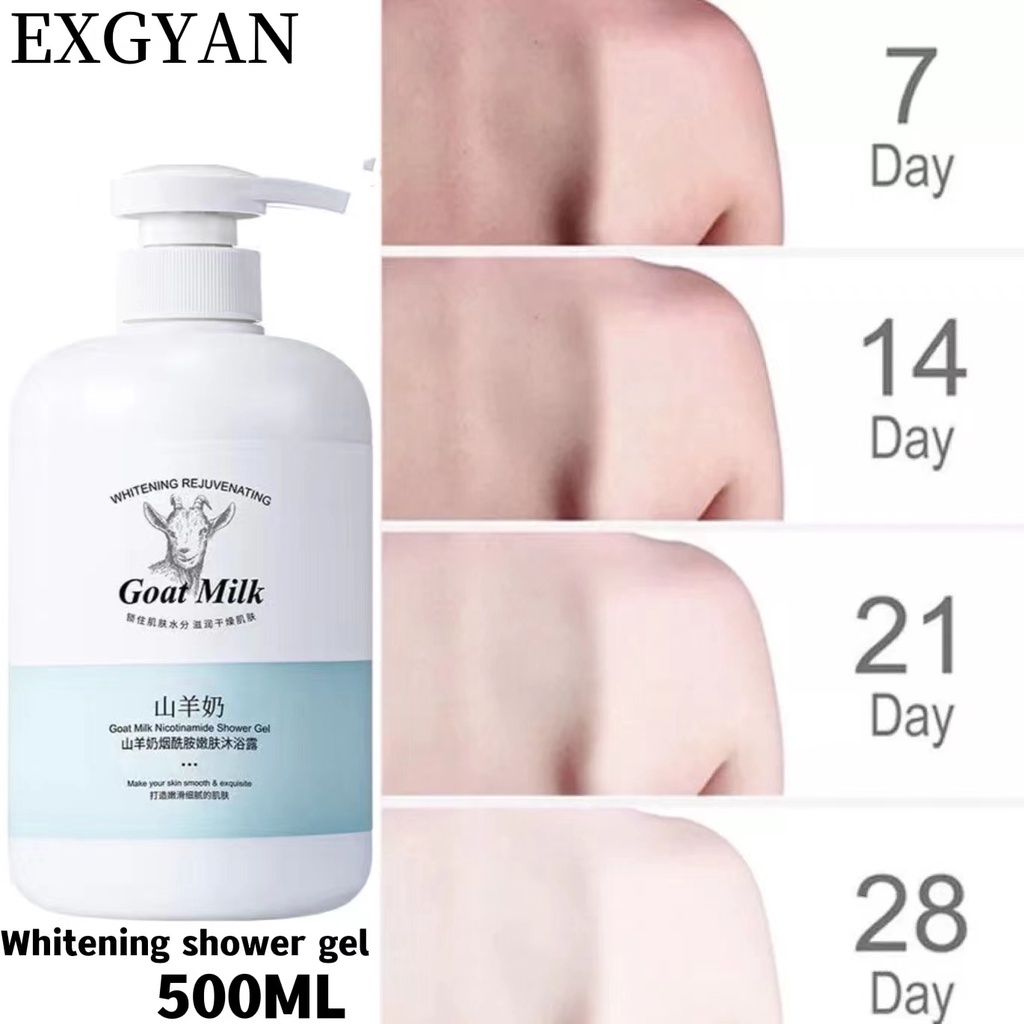 Sữa tắm trắng da Tẩy tế bào chết làm trắng nhanh Sữa tắm Dê Care 800ml Chiết xuất sữa dê Giúp Dưỡng Ẩm Sáng Da giảm mụn lưng hiệu quả Hương thơm lâu dài