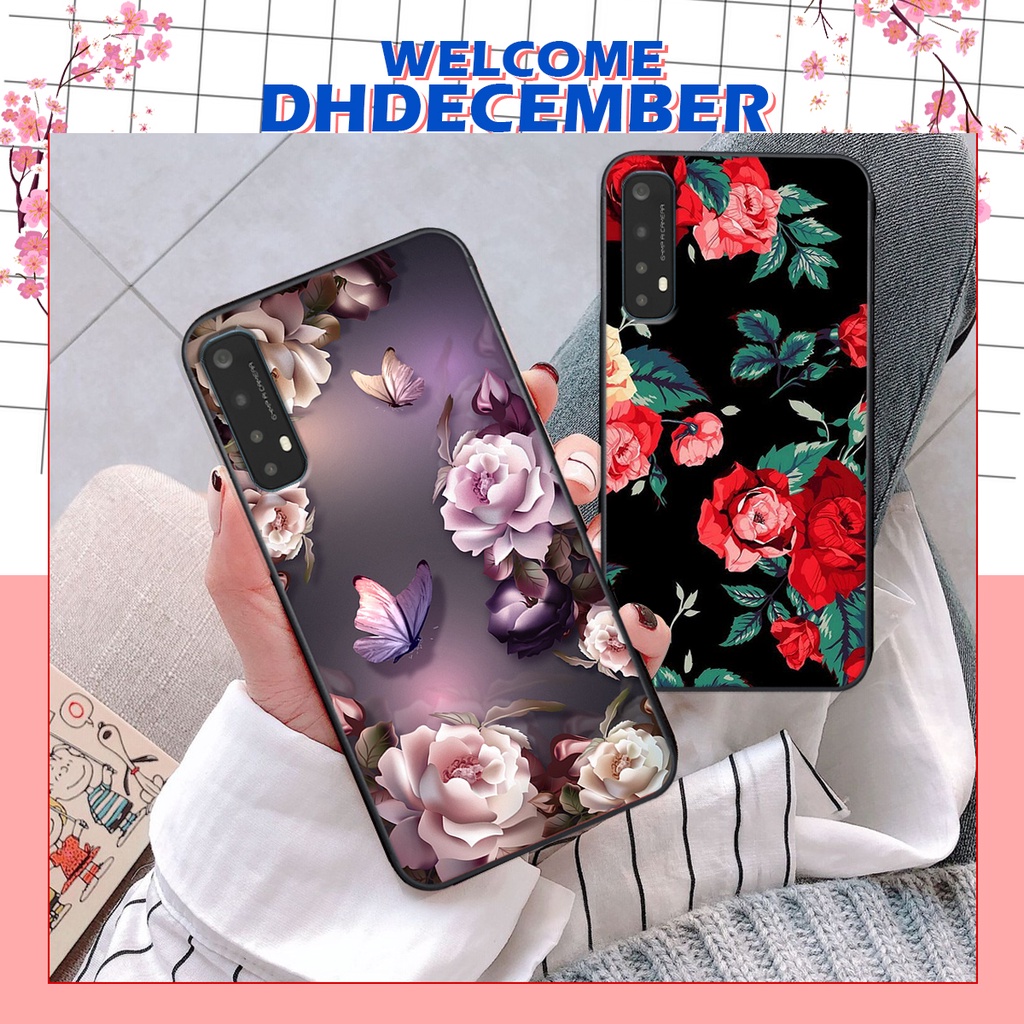 Ốp lưng Realme 7 in hình hoa tinh tế , mới mẻ DH DECEMBER