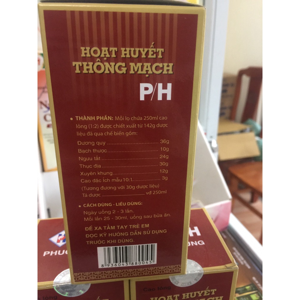 Hoạt huyết thông mạch PH lọ 250ml
