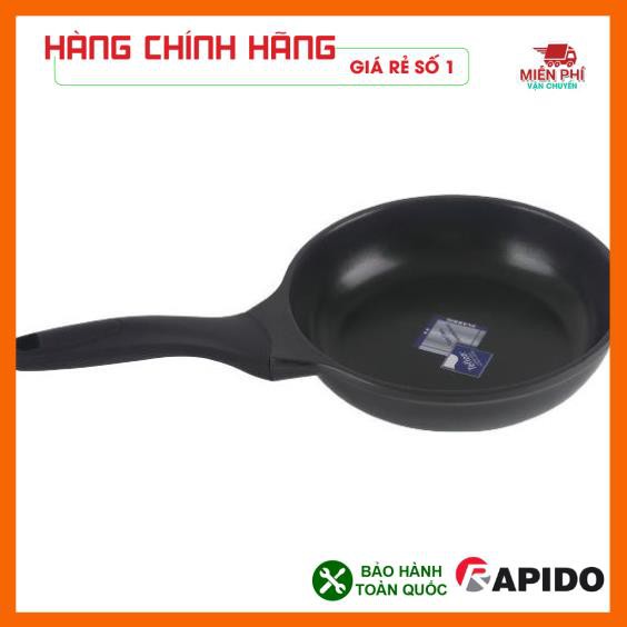 Chảo Rapido Teflon 28cm, Chảo chống dính bếp từ Rapido 28cm  đáy phẳng,thân và đáy chảo bằng nhôm đúc nguyên khối