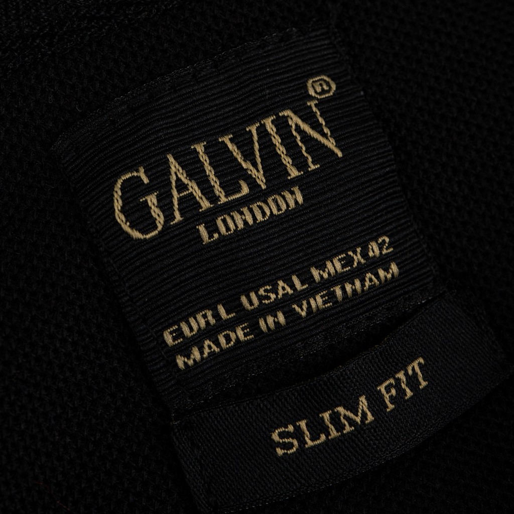 Galvin - Áo polo nam cổ khóa kéo chất vải cá sấu co giãn bộ 5 màu PLGV48