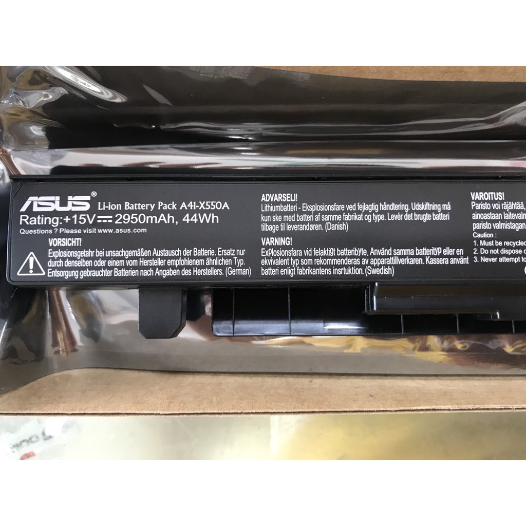 Pin Asus (Original)44wh A450 A450C X450 X550 X550A A41-X550A New Battery