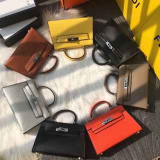TÚI KELLY size mini tag bạc