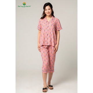 Bộ lanh pizama lửng Việt Thắng