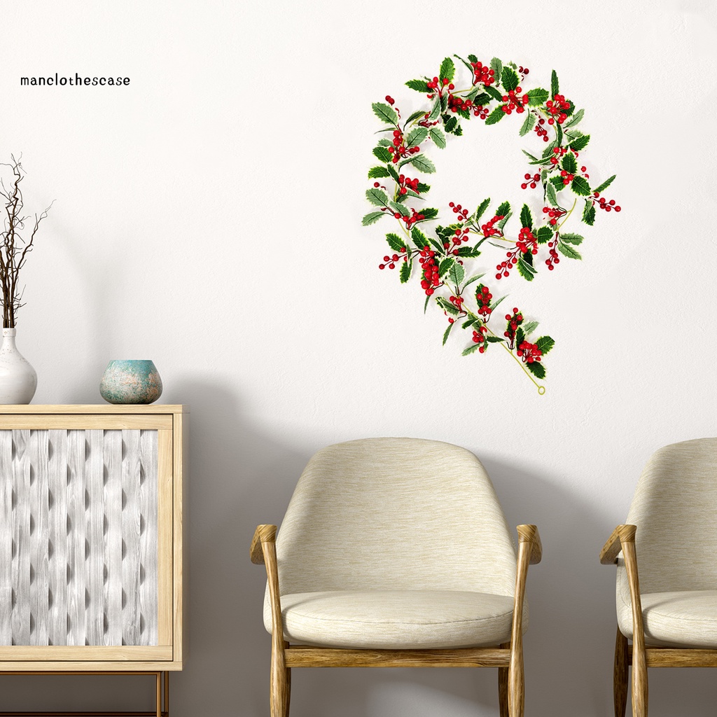 Lá Cây Nhân Tạo Màu Đỏ Trang Trí Giáng Sinh DIY