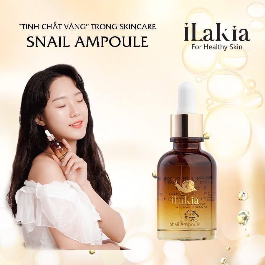 Tinh Chất Serum Ốc Sên ILAKIA Dưỡng Ẩm Dưỡng Trắng Da Chống Lão Hoá Phục Hồi Da Hàn Quốc