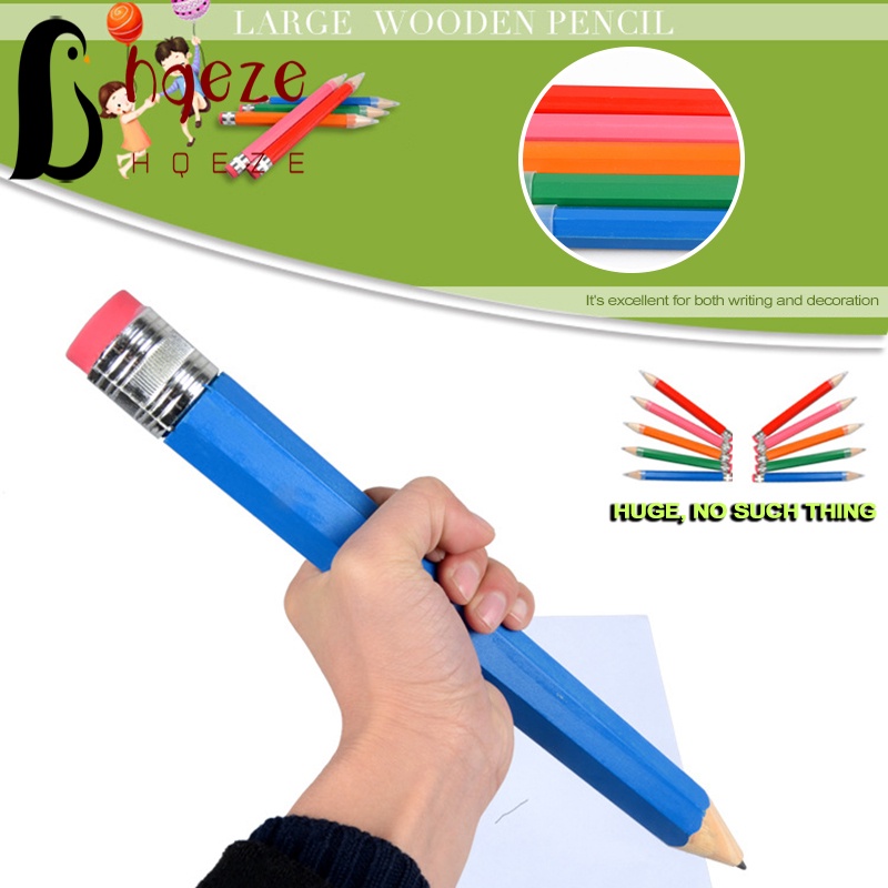Bút Chì Gỗ 35cm Họa Tiết Khổng Lồ Cá Tính Làm Đồ Chơi Cho Học Sinh