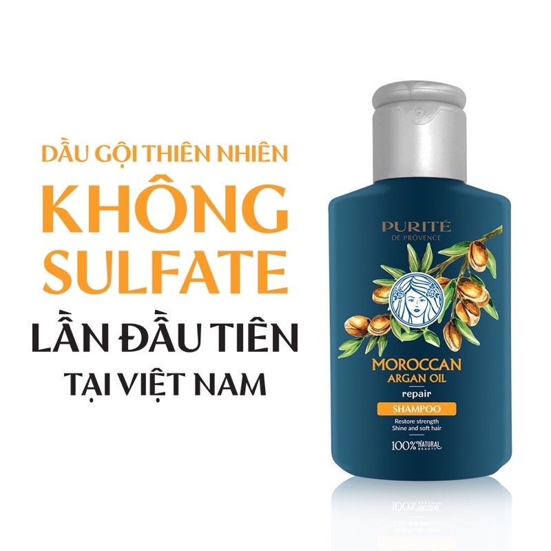 Sữa tắm Purité Hoa anh đào tặng kèm dầu gội Morrocan argan oil purite 58,5 ml