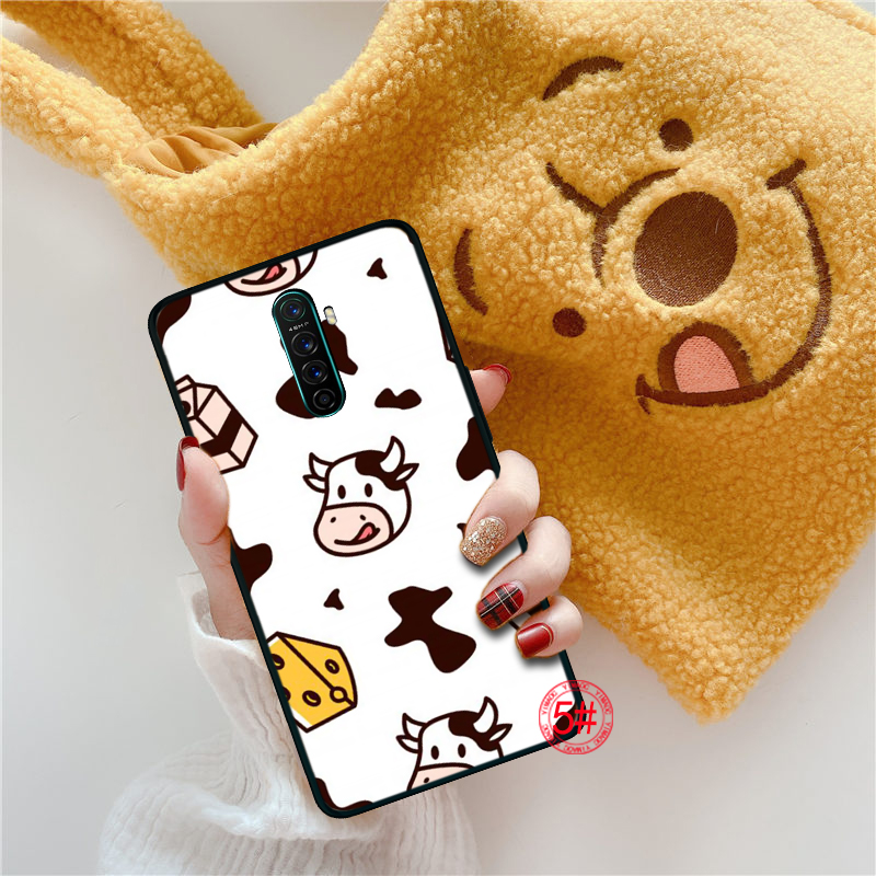 Ốp Lưng Mềm In Hình Bò Sữa Hoạt Hình Cho Realme 8 C20 C31 V15 Gt Neo Nrz 30a Oppo Find X3 Pro 56a