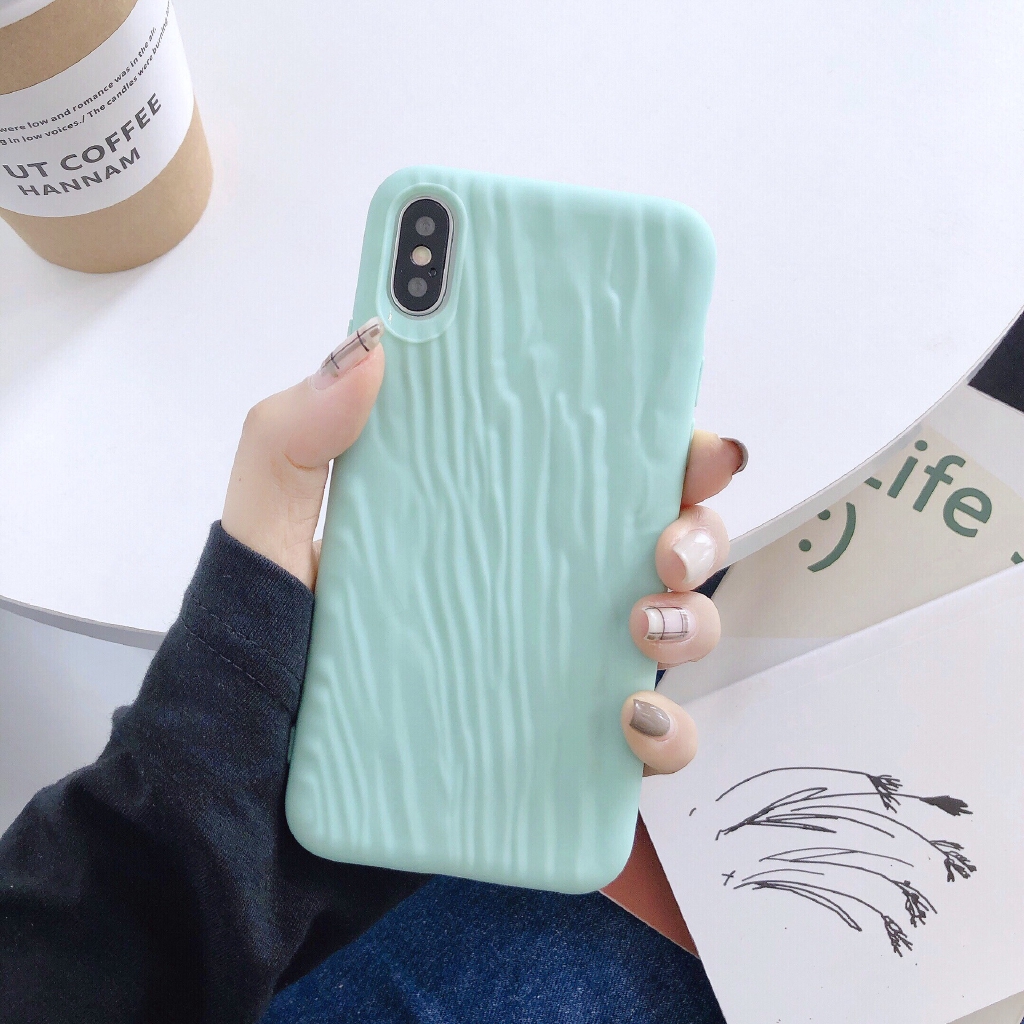 Ốp điện thoại silicone mềm vân cát lỏng màu trơn thời trang cho IPhone 11 11pro max XSmax X XR 6 7 8 6Plus 8plus | BigBuy360 - bigbuy360.vn