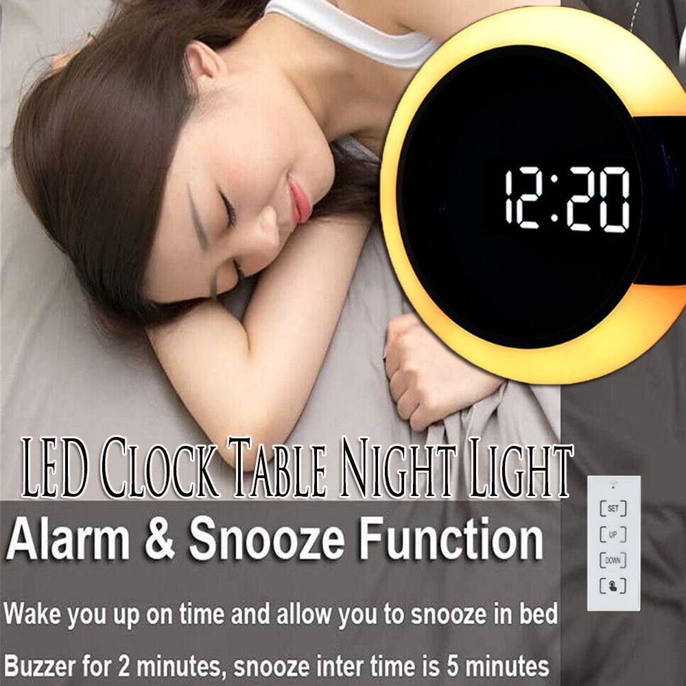 Đèn LED Để Bàn Có Báo Thức Và Nhiệt Độ