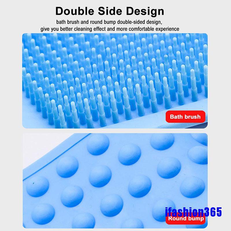 [Hàng mới về] Tấm chà lưng mát xa bằng silicon có thể cuộn lại dùng khi tắm