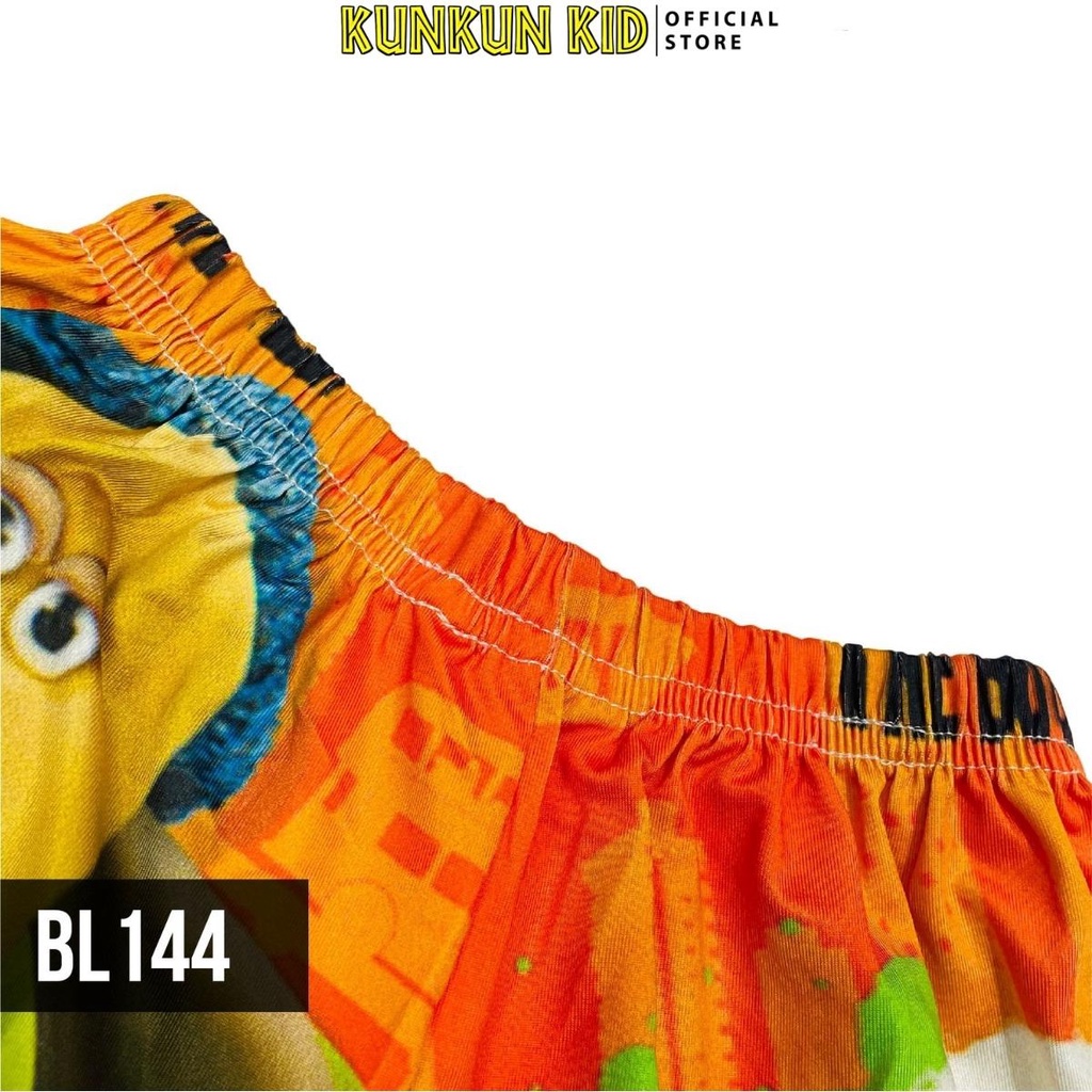 Đồ bộ bé trai size đại từ 10kg-40kg ba lỗ chất thun lạnh in hoạt hình chó và cừu Kunkun Kid BL144
