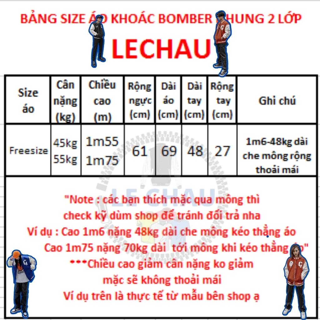 Varsity jacket nhung tăm unisex form rộng áo bomber 2 lớp ulzzang streetstyle nam nữ hottrend CHOOSE AKNT08 LECHAU