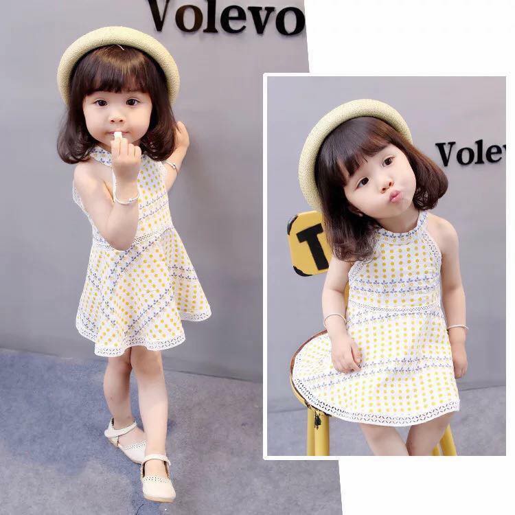 Váy yếm ren QCCC cho bé