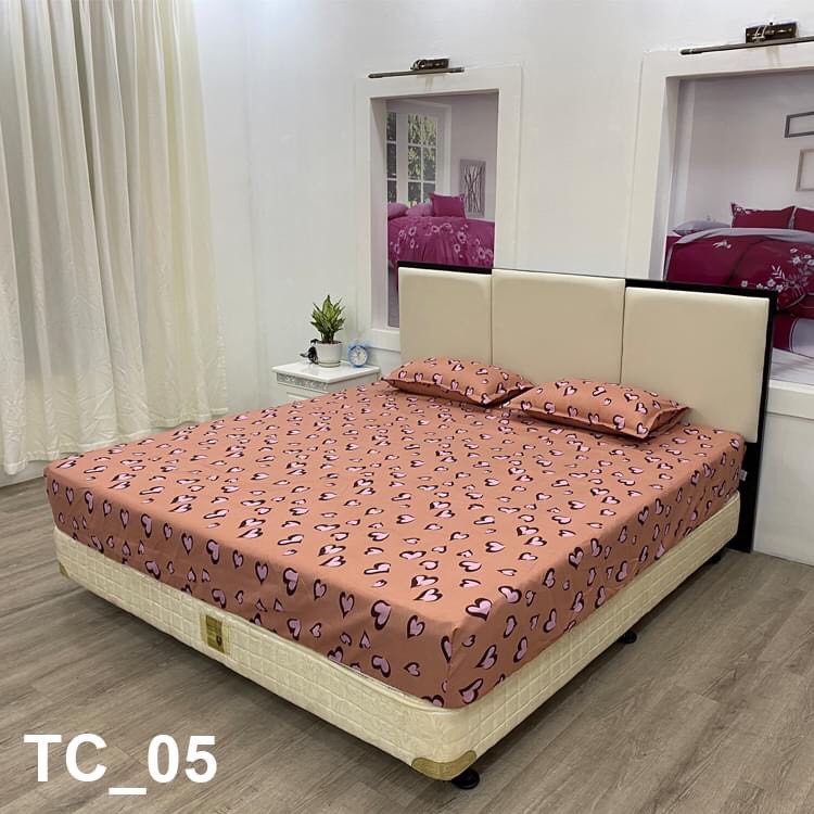 BỘ GA GỐI CHUN COTTON HÀN DÙNG ĐƯỢC CHO ĐỆM LÒ XO