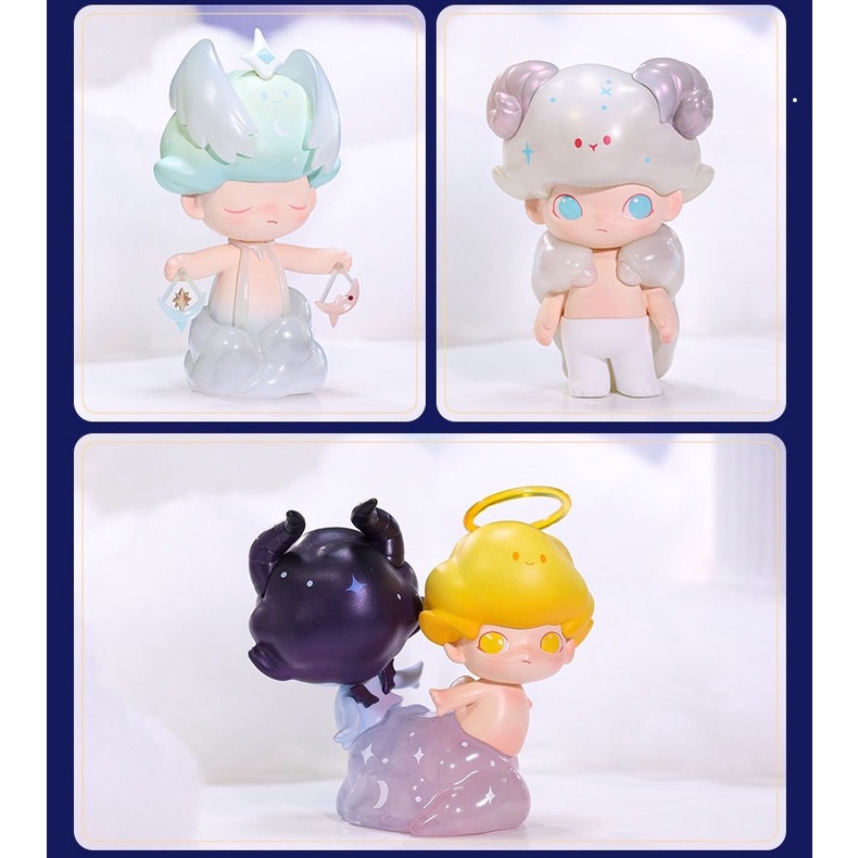 ❤POPMART DIMOO❤ DIMOO Twelve constellation POPMART bilnd box.Đồ chơi hợp thời trang.Quà.BÚP BÊ.mô hình nhân vật