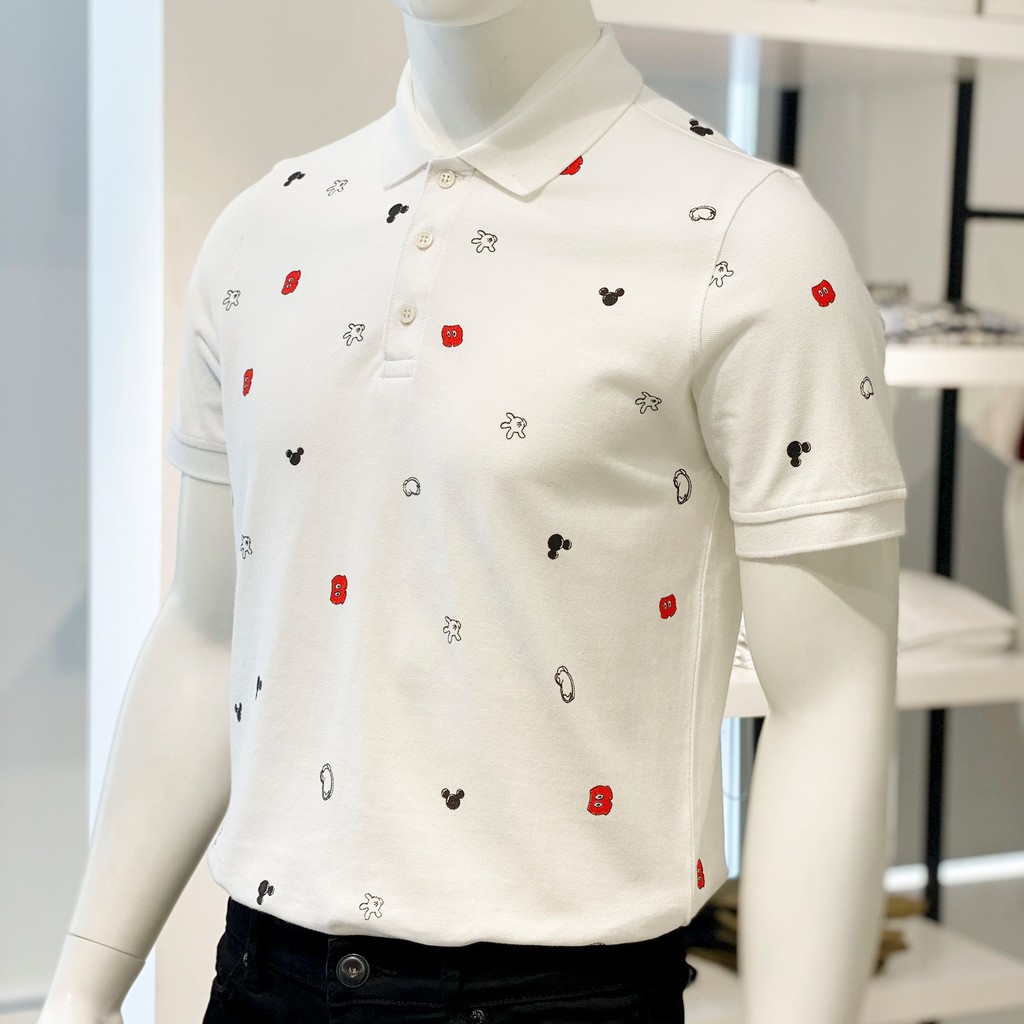 Áo Thun Polo Nam Cổ Bẻ Họa Tiết Mickey BY COTTON Mickey Polo | BigBuy360 - bigbuy360.vn