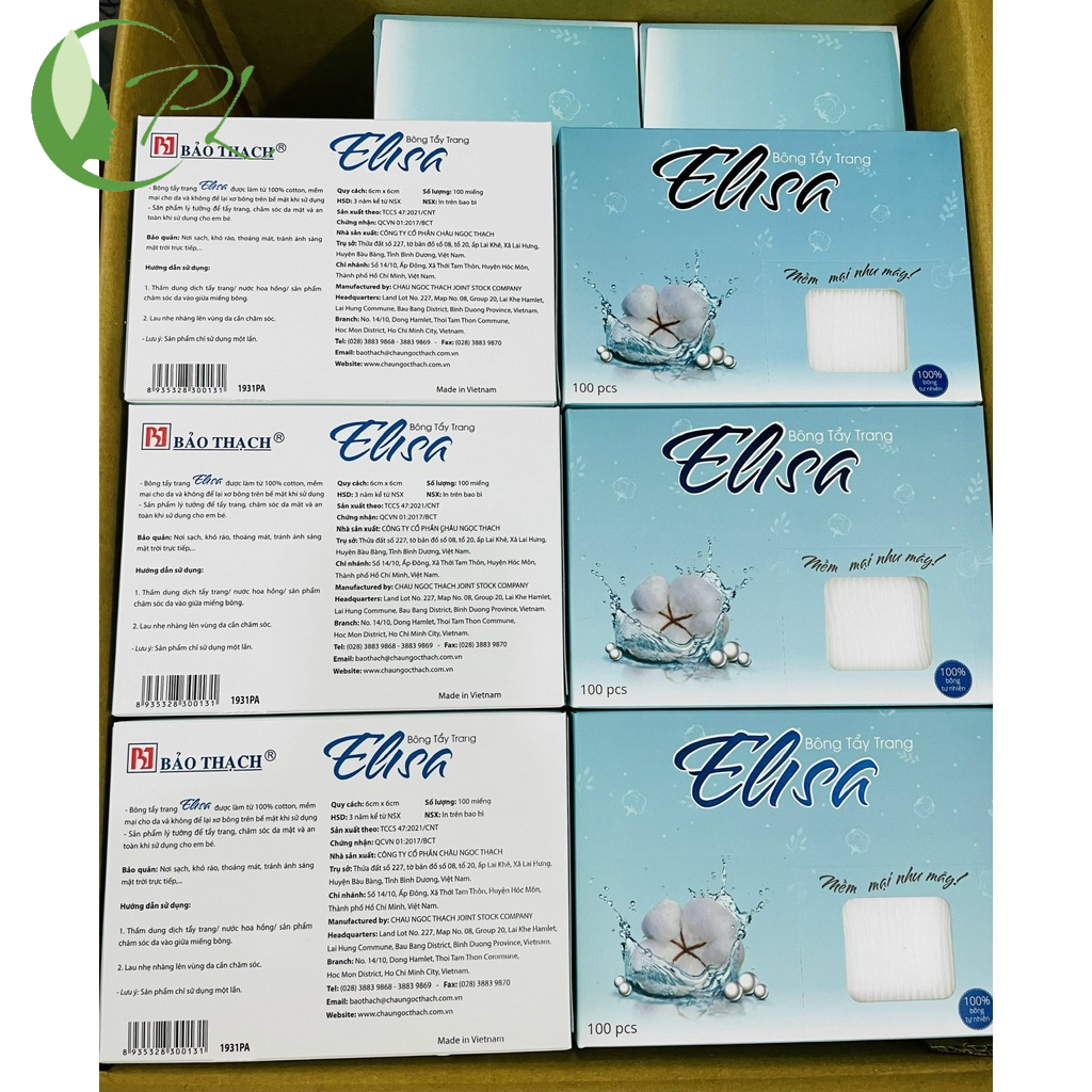 Bông tẩy trang Elisa - Bảo Thạch